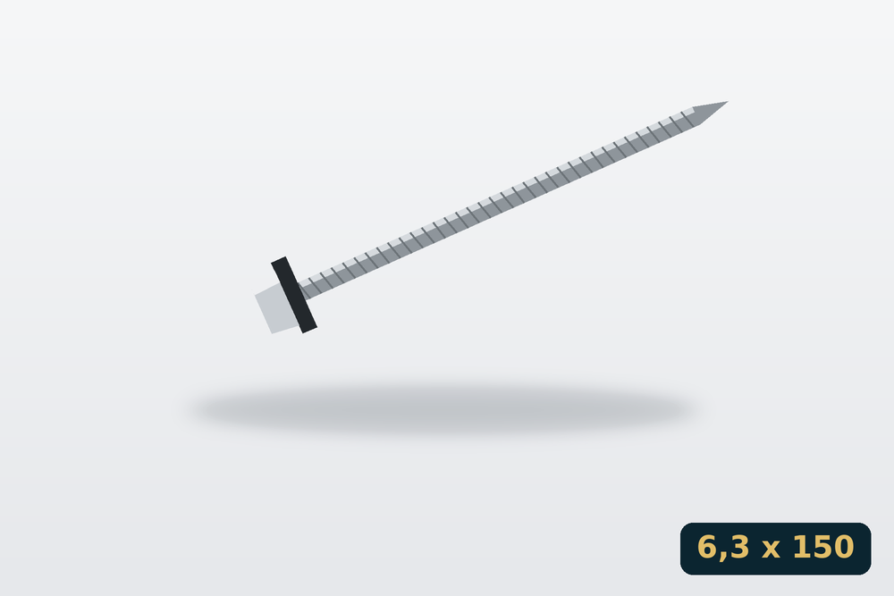 Rögzítőcsavar önfúró 6,3 x 150 mm