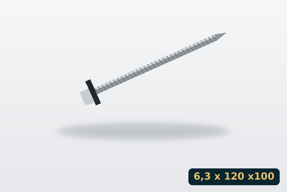 Rögzítőcsavar önfúró 6,3 x 120 mm – 100 db-os doboz