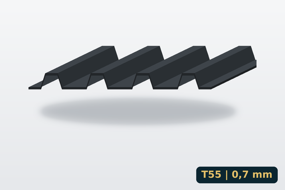 Trapézlemez T55 0,7 mm